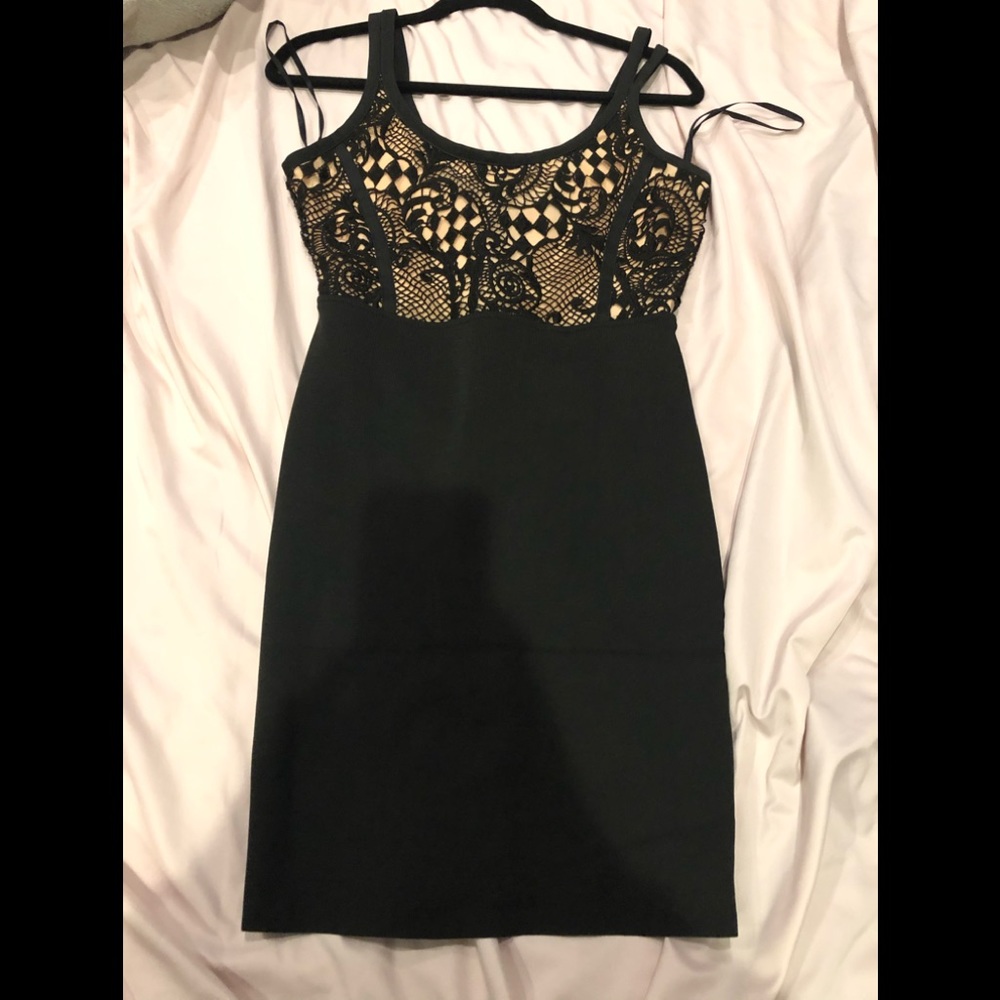 BEBE 2B Black bodycon Dress 8 10 M